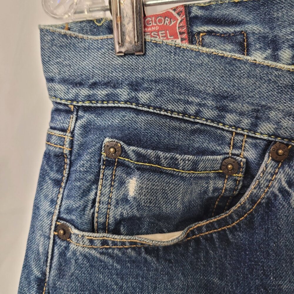 VTG RARE Diesel Old Glory Selvedge Womens Blue Denim Jeans Size 29 Made in Italy - Picture 7 of 14
